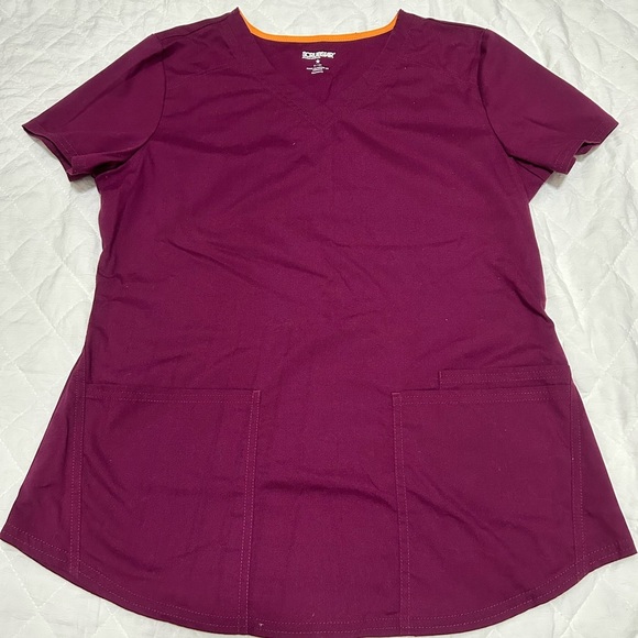 Scrubstar Women's Short Sleeve Top in Deep purple - Picture 3 of 9